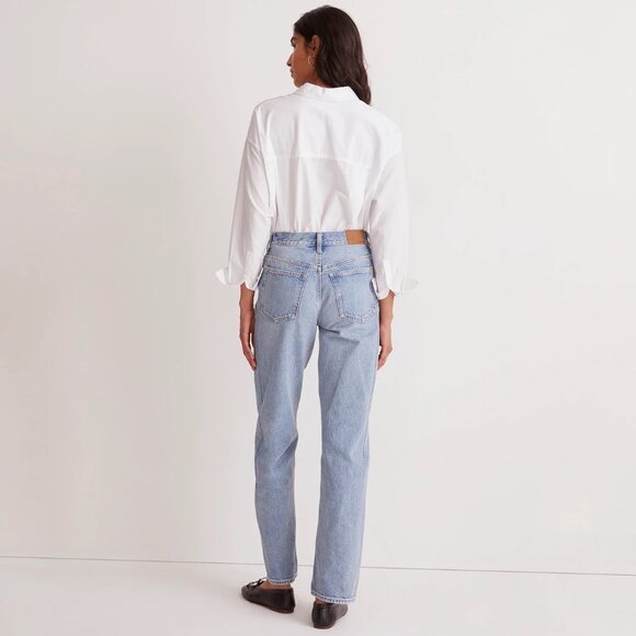 Madewell - Petite Low-Slung Straight Jeans in Olvera Wash - Picture 8 of 14